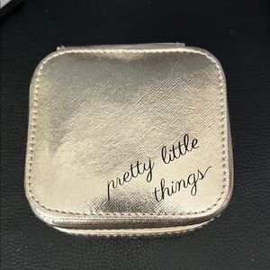 Pretty Little Things Silver Jewelry Case